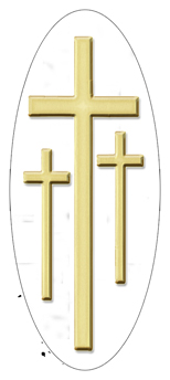 341 D516 517 WT GL 3 Crosss White Gold